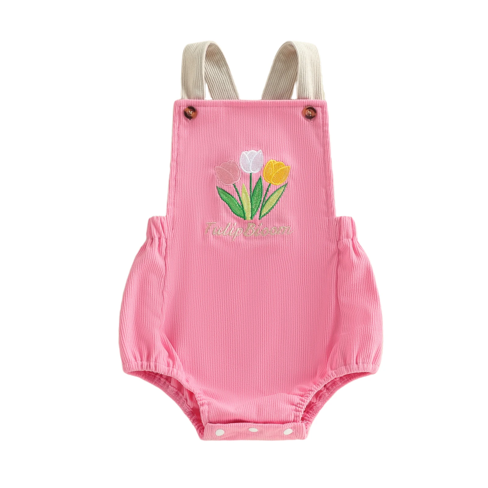 Stylish Baby Girls Sleeveless Romper with Adorable Floral Embroidery and Square Neckline - Trendy Jumpsuit for Little Ones
Stylish Baby Girls Sleeveless Romper with Adorable Floral Embroidery and Square Neckline - Trendy Jumpsuit for Little Ones
