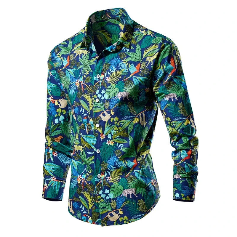 Flower Men Long Sleeve Printed Shirts For Mens Social Luxury Man Designer Clothes Hawaiian Fashion Elegant Classic Shirt Women
Flower Men Long Sleeve Printed Shirts For Mens Social Luxury Man Designer Clothes Hawaiian Fashion Elegant Classic Shirt Women