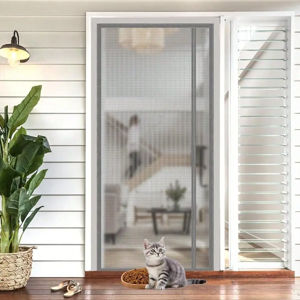 Left Or Right Side Opening Magnetic Screen Door, Durable Mesh Curtain Hands Free For Patio, Bedroom, Fits Door Size 36inch X 82
Left Or Right Side Opening Magnetic Screen Door, Durable Mesh Curtain Hands Free For Patio, Bedroom, Fits Door Size 36inch X 82