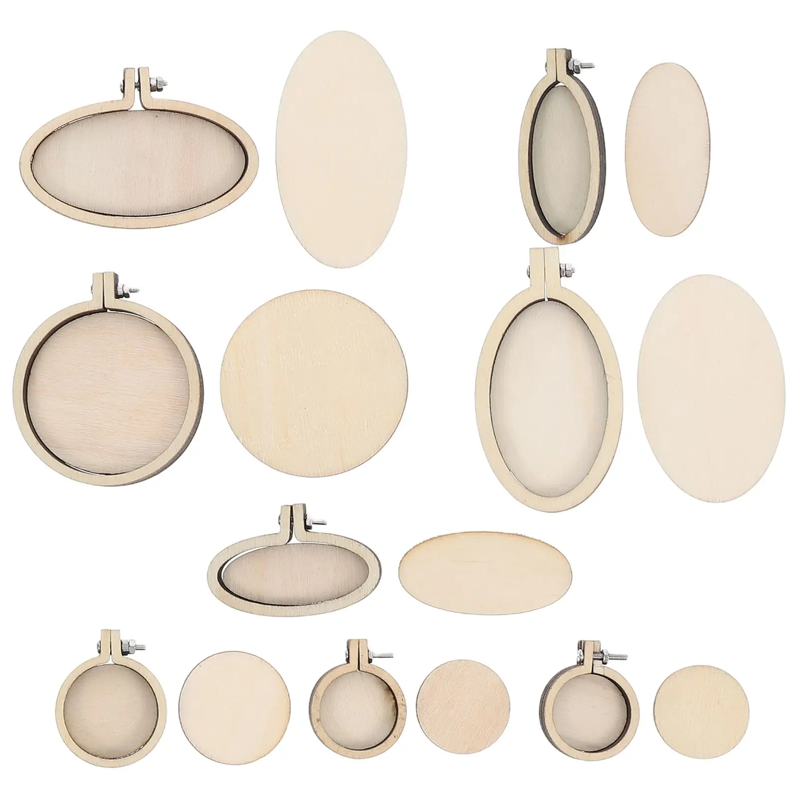 8 Pcs Embroidery Hoops Smooth Cross Stitch Frame Needlework Circle Bamboo Oval Handmade Mini Wood Hoops Gifts
8 Pcs Embroidery Hoops Smooth Cross Stitch Frame Needlework Circle Bamboo Oval Handmade Mini Wood Hoops Gifts