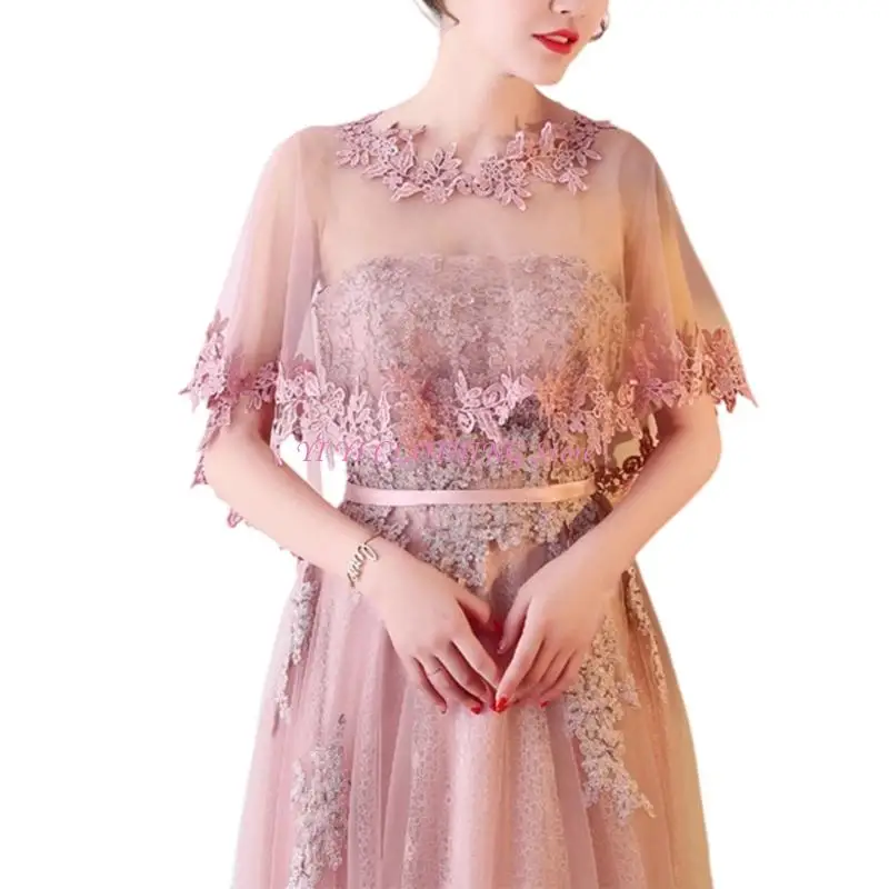 N5KF Lightweight Lace Bridal Veiled Shawl Shoulder Wrap For Outdoor Weddings Event
N5KF Lightweight Lace Bridal Veiled Shawl Shoulder Wrap For Outdoor Weddings Event