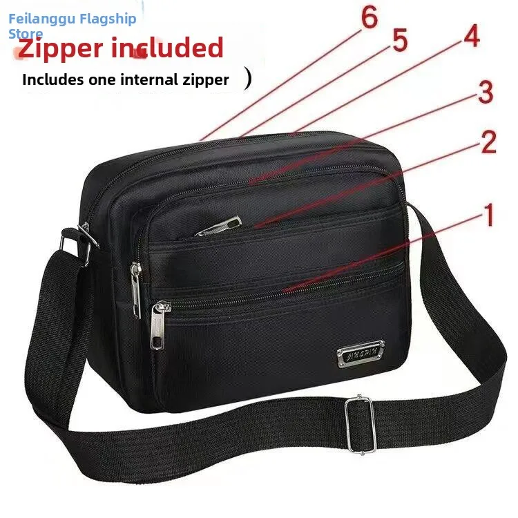 Oxford Cloth Men's Crossbody Bag Multi-Layer Business Money Collection Single Shoulder Bag Casual Style Youth Suitable
Oxford Cloth Men's Crossbody Bag Multi-Layer Business Money Collection Single Shoulder Bag Casual Style Youth Suitable