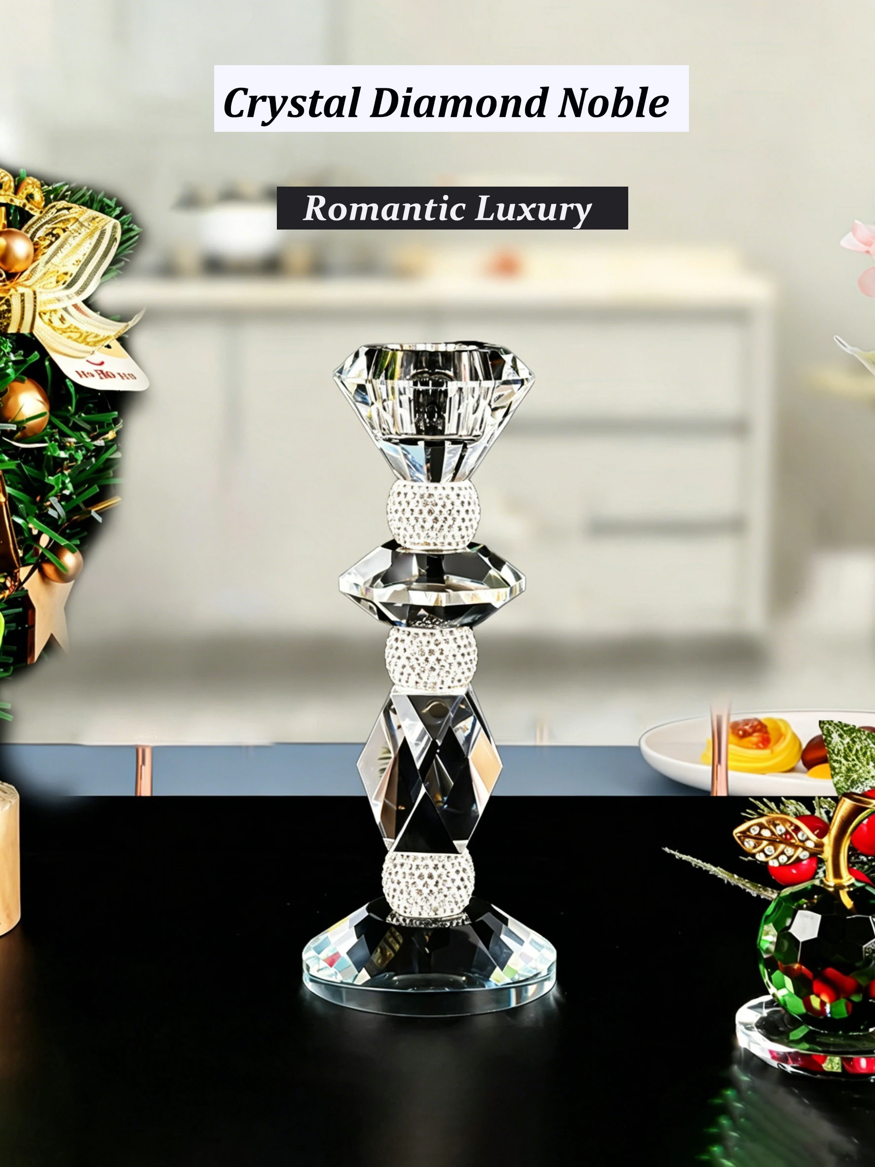 2pc Crystal Candlestick Home Decoration Candle Holder Crystal Transparent Birthday Dinner Party Candle Atmosphere
2pc Crystal Candlestick Home Decoration Candle Holder Crystal Transparent Birthday Dinner Party Candle Atmosphere