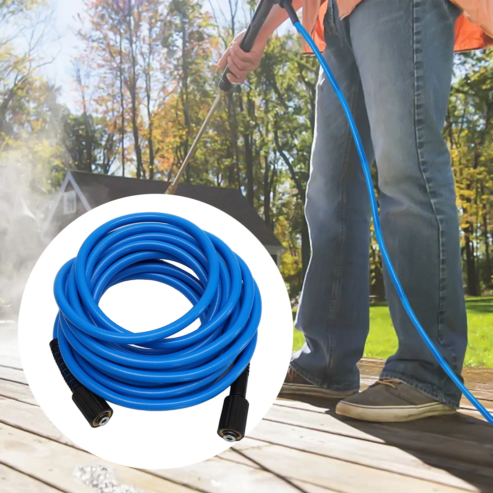 Hose Extension High Pressure Hose Outdoor Cleaning 10 15 20meters Pressure Washer Accessory 9000 PSI Burst Pressure
Hose Extension High Pressure Hose Outdoor Cleaning 10 15 20meters Pressure Washer Accessory 9000 PSI Burst Pressure