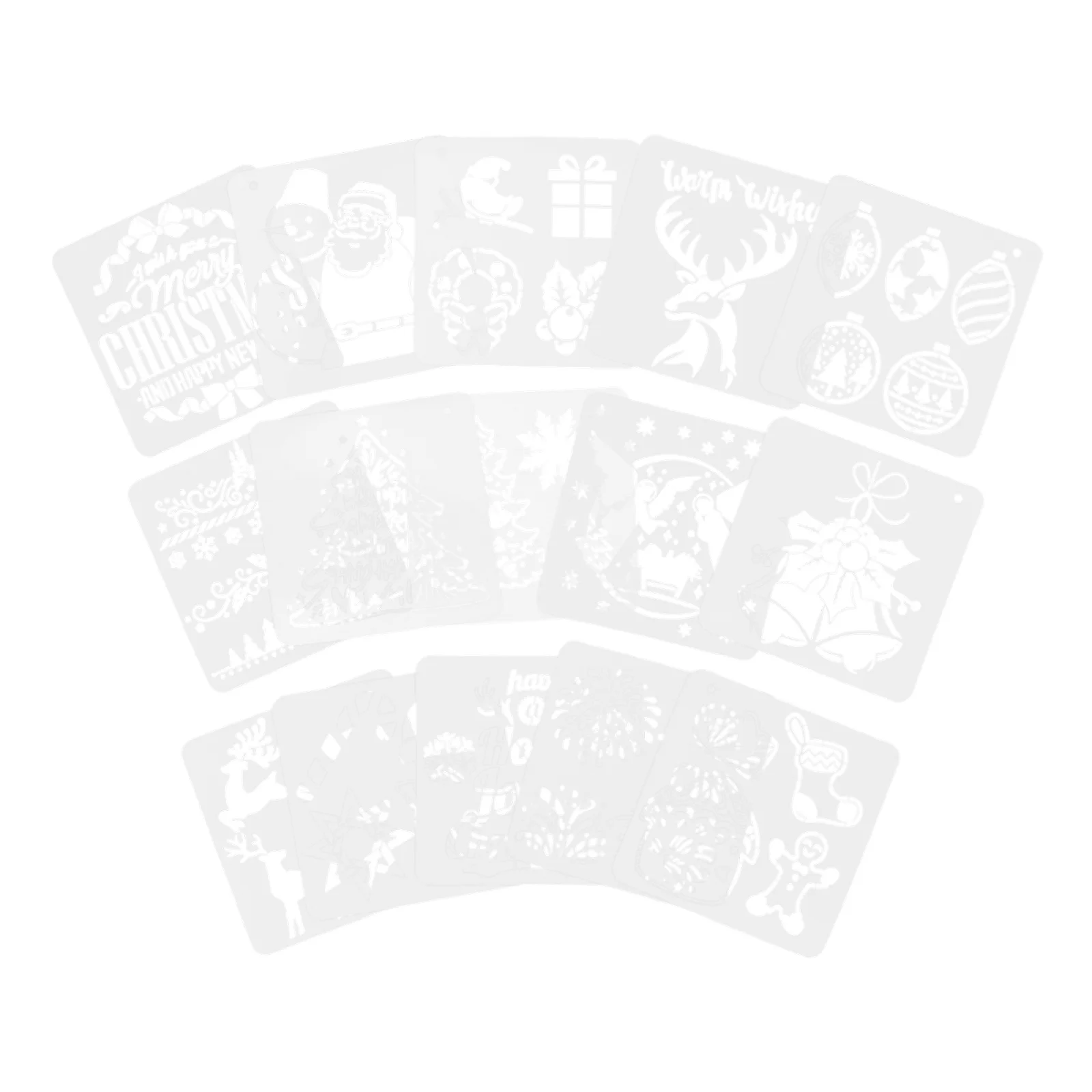 20 Pcs Drawing Template Tool Christmas Sign Stencils Christian for Painting Craft Spraying Reusable Crafts Templates
20 Pcs Drawing Template Tool Christmas Sign Stencils Christian for Painting Craft Spraying Reusable Crafts Templates