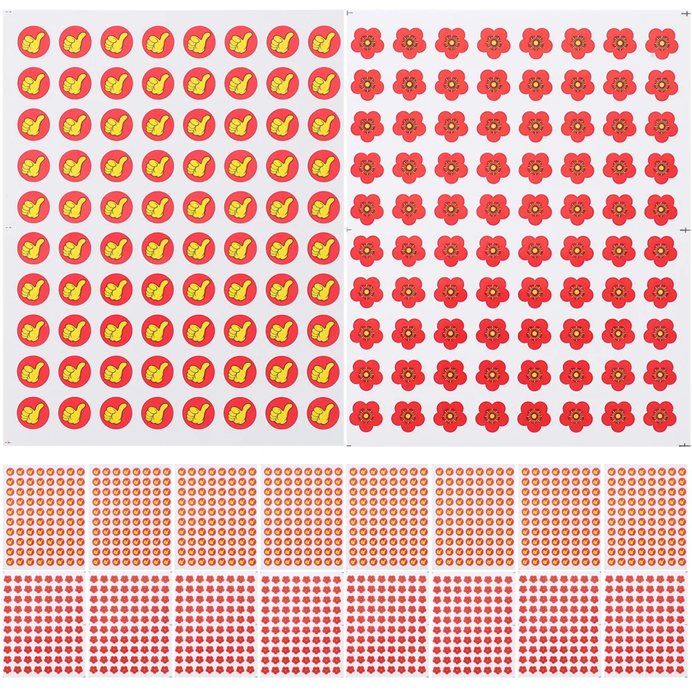 60 Sheets Reward Stickers Thumbs-Up Flower Design Self-Adhesive for Children Kids Kindergarten School Motivation Incentive
60 Sheets Reward Stickers Thumbs-Up Flower Design Self-Adhesive for Children Kids Kindergarten School Motivation Incentive