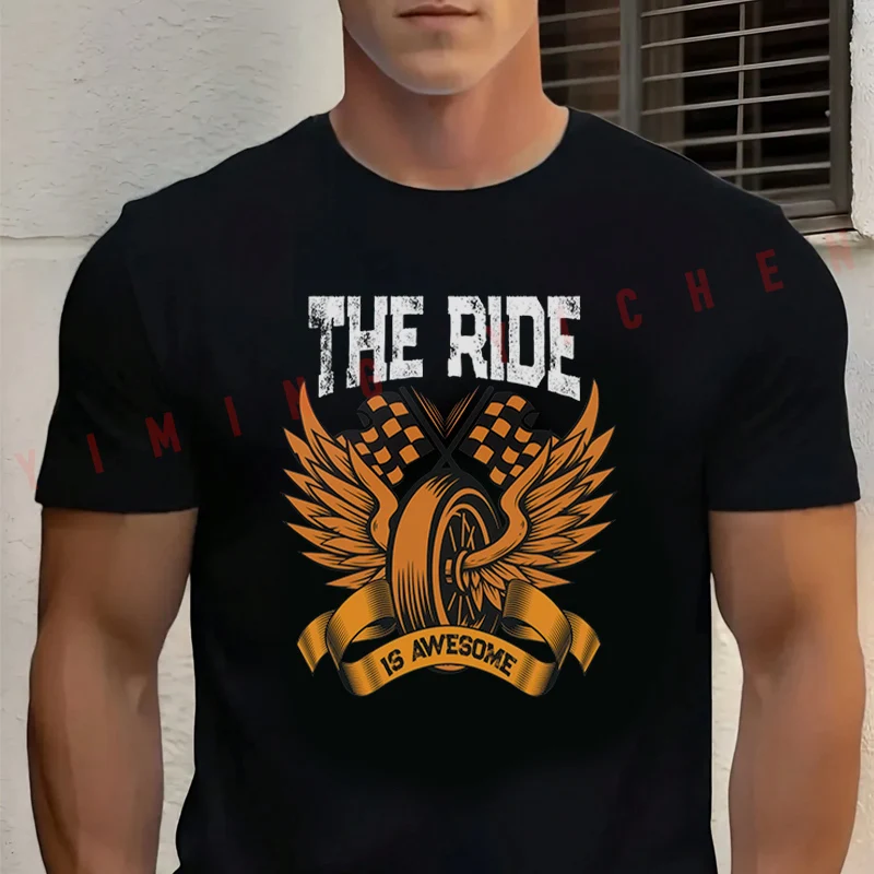 The Ride Is Awesome Design Motorcycle Black Cotton T-Shirt New Men's Casual O-neck Short Sleeve Top Tees
The Ride Is Awesome Design Motorcycle Black Cotton T-Shirt New Men's Casual O-neck Short Sleeve Top Tees