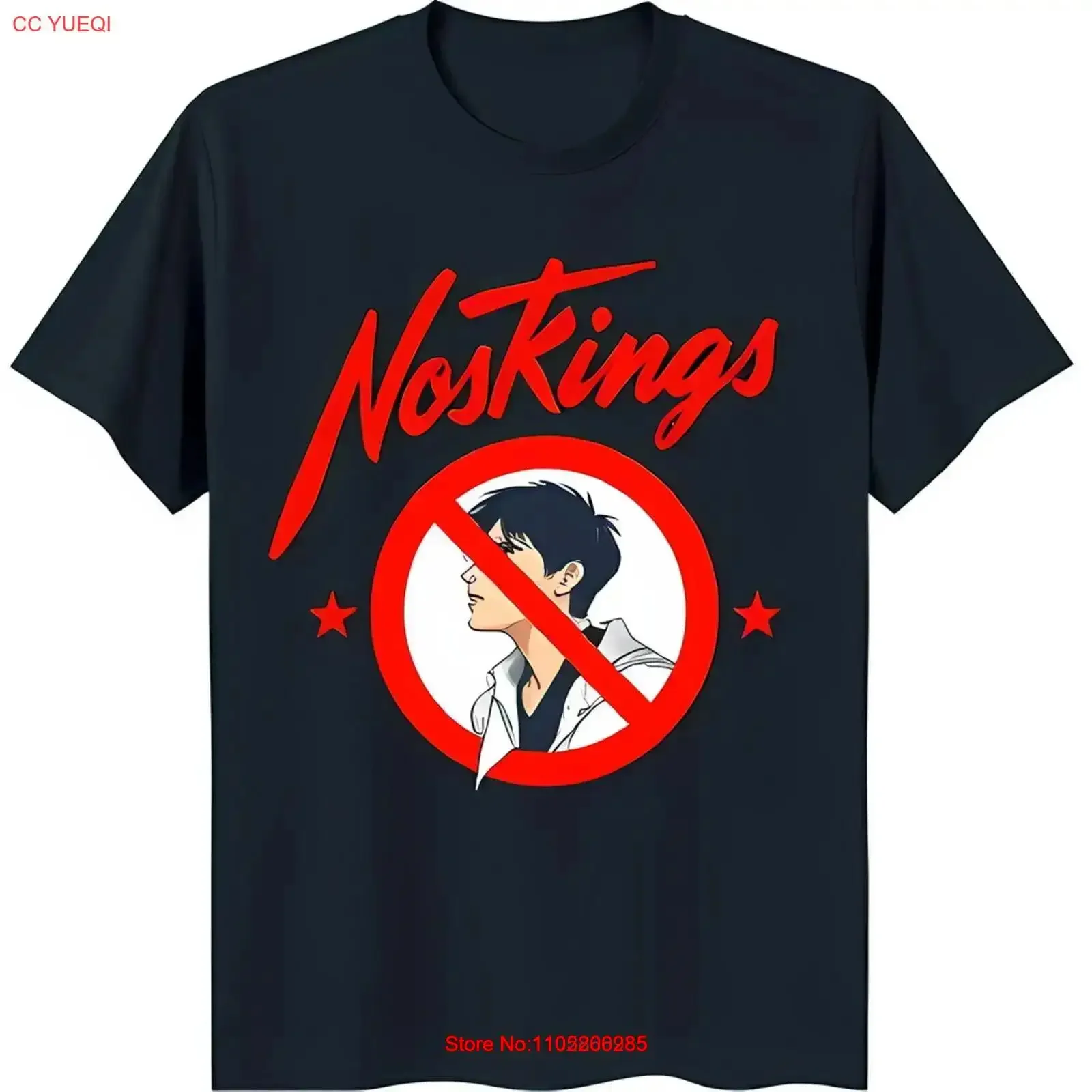 Bold Black T Shirt with 'Noskings' Cartoon Boy Design Unique Style vintage Washed graphic Casual Stretched
Bold Black T Shirt with 'Noskings' Cartoon Boy Design Unique Style vintage Washed graphic Casual Stretched