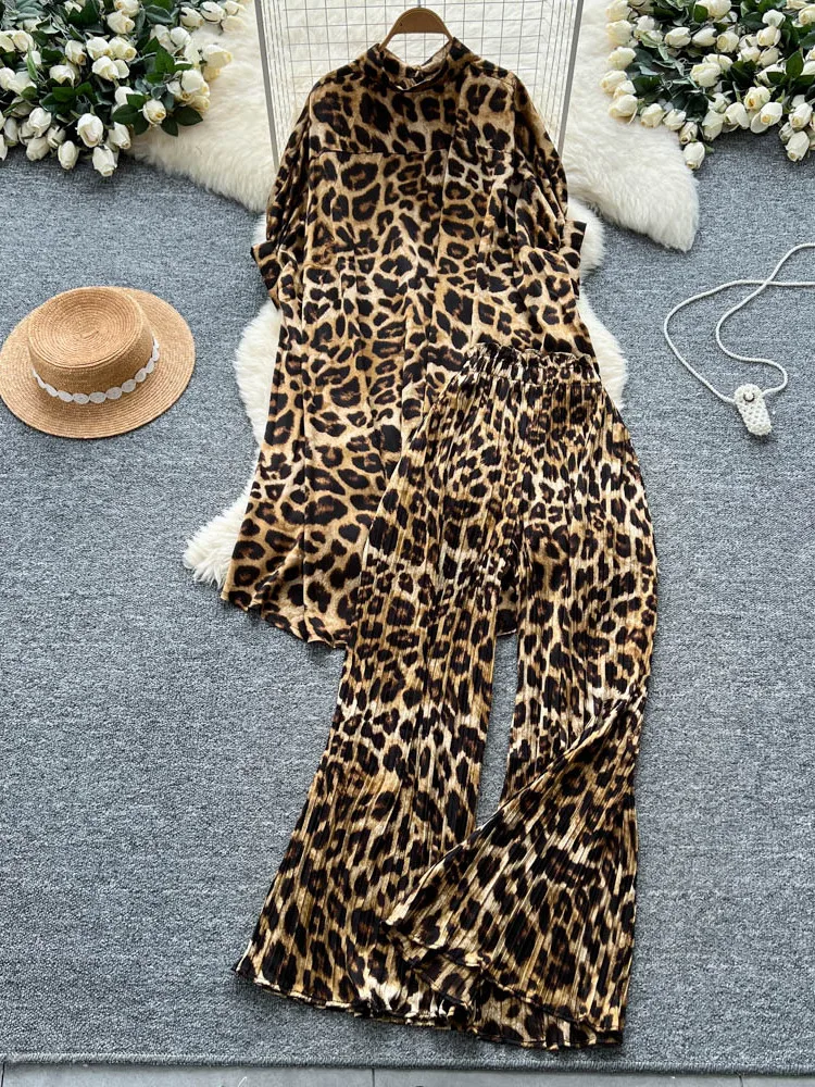 Ele Sister Autumn Faion Комплект женский Long Sve irt Dr с эластичной резинкой на талии, плиссированные широкие брюки, костюм из двух предметов
Ele Sister Autumn Faion Комплект женский Long Sve irt Dr с эластичной резинкой на талии, плиссированные широкие брюки, костюм из двух предметов