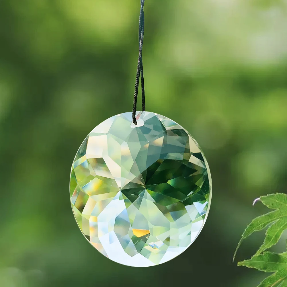 45mm Round Bauhinia Glass Crystal Pendant Clear Prism Hanging Chandelier Lighting Accessories Faceted Suncatcher Making Supplies
45mm Round Bauhinia Glass Crystal Pendant Clear Prism Hanging Chandelier Lighting Accessories Faceted Suncatcher Making Supplies