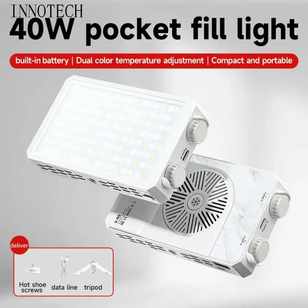 40W RGB LED Camera Light 4400mAh Battery CRI/TLCI 90+ Mini LED Video Lamp 2800-9000K 3 Color Light Pocket Photography Light
40W RGB LED Camera Light 4400mAh Battery CRI/TLCI 90+ Mini LED Video Lamp 2800-9000K 3 Color Light Pocket Photography Light