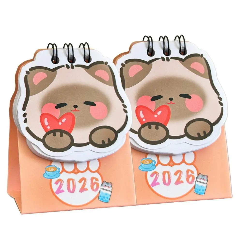 Мини-настольный календарь с милым мультяшным котом на 2026 год, настольный планировщик на катушке, ежедневная организация, список дел, школьный календарь
Мини-настольный календарь с милым мультяшным котом на 2026 год, настольный планировщик на катушке, ежедневная организация, список дел, школьный календарь