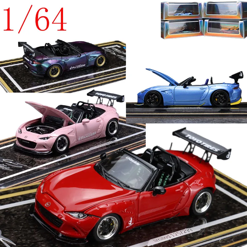 YM Diecast 1/64 Scale Mazda MX-5 Pandem Rocket Bunny V3 Widebody Resin Scale Model Alloy Car Model Toys for Boys Gift
YM Diecast 1/64 Scale Mazda MX-5 Pandem Rocket Bunny V3 Widebody Resin Scale Model Alloy Car Model Toys for Boys Gift