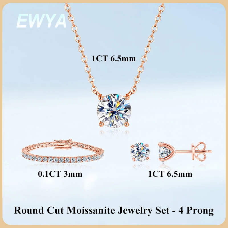 EWYA All 3mm 0.1CT Moissanite Tennis Bracelet Women Man s925 Gra Certified Round Cut Lab Diamond Stud Earrings Pendant 4 Claws
EWYA All 3mm 0.1CT Moissanite Tennis Bracelet Women Man s925 Gra Certified Round Cut Lab Diamond Stud Earrings Pendant 4 Claws