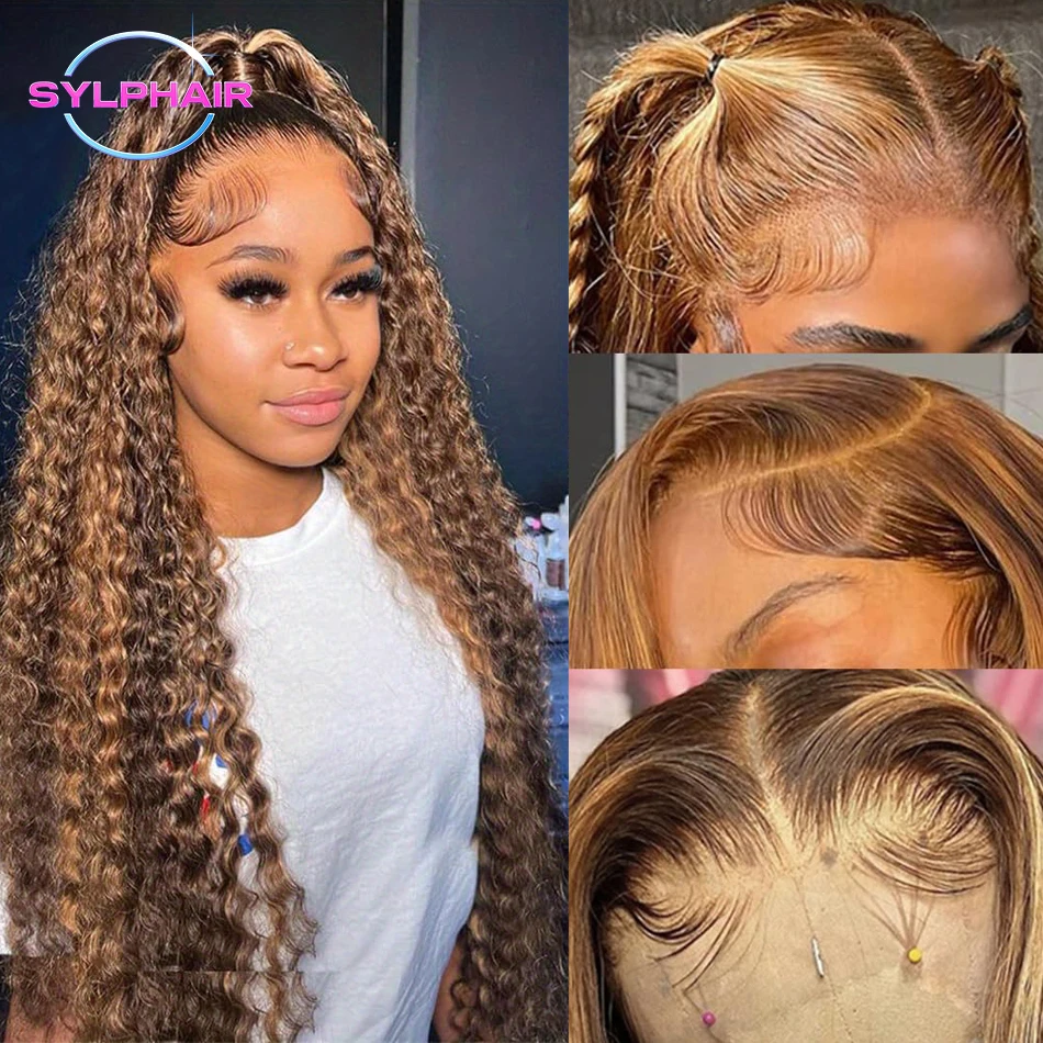 Highlight Curly Wig 13x6 Lace Front Wig Human Hair Wigs 13x4 Deep Wave Lace Frontal Wig Bleached 4/27 Colored Wigs PrePlucked
Highlight Curly Wig 13x6 Lace Front Wig Human Hair Wigs 13x4 Deep Wave Lace Frontal Wig Bleached 4/27 Colored Wigs PrePlucked