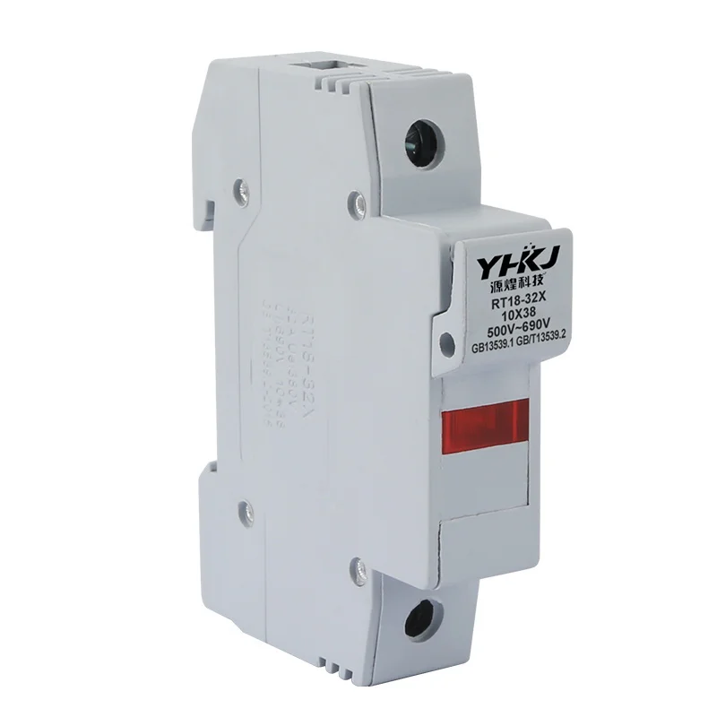 New Rail-type RT18-32X 63X1P With Lamp 10 * 38 Ceramic Transparent White Fast Blow LED Fuse Holder
New Rail-type RT18-32X 63X1P With Lamp 10 * 38 Ceramic Transparent White Fast Blow LED Fuse Holder