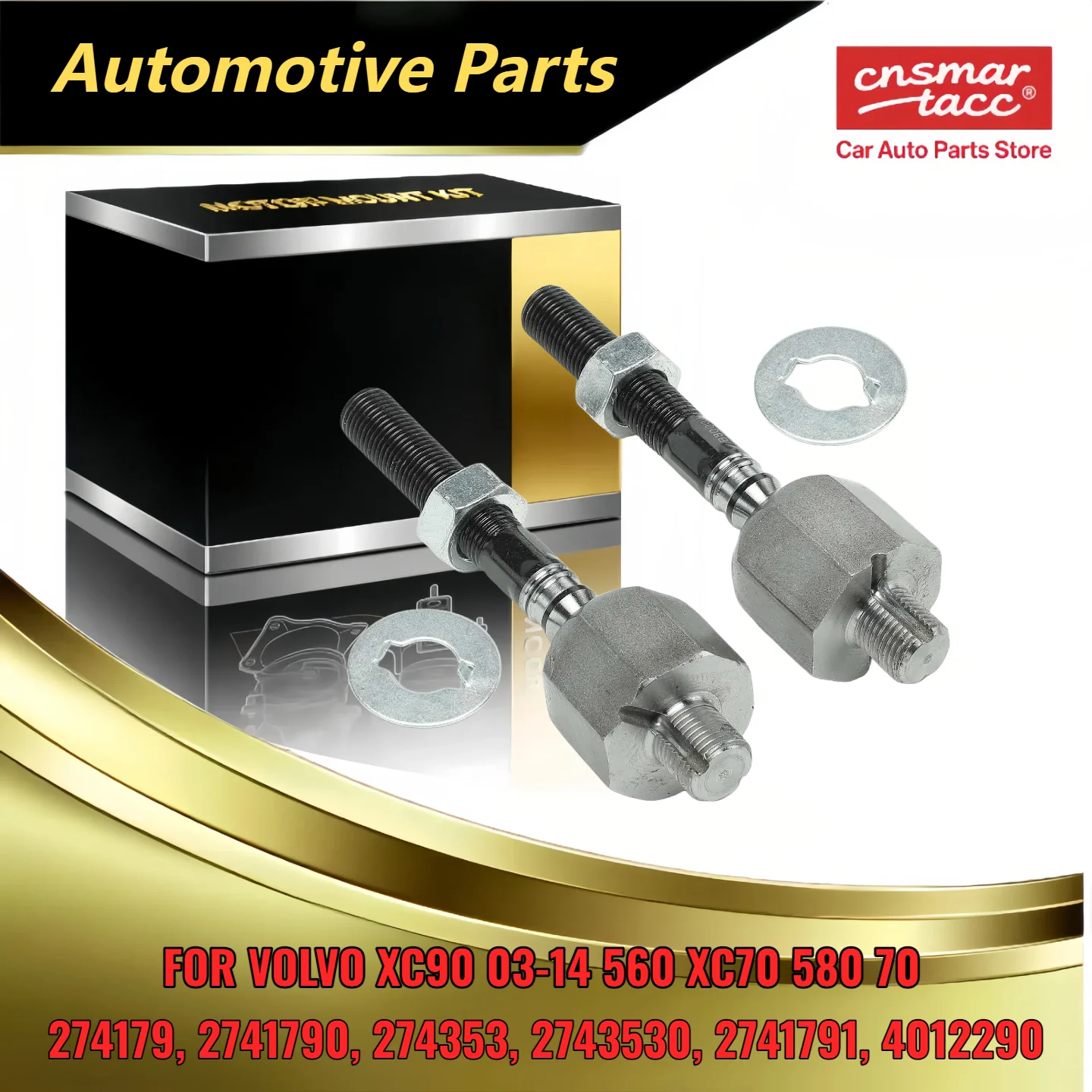 2Pcs New Front Inner Side Steering Tie Rod End for Volvo XC90 03-14 S60 XC70 S80 V70 Matching OE EV800043 4012290 274353
2Pcs New Front Inner Side Steering Tie Rod End for Volvo XC90 03-14 S60 XC70 S80 V70 Matching OE EV800043 4012290 274353