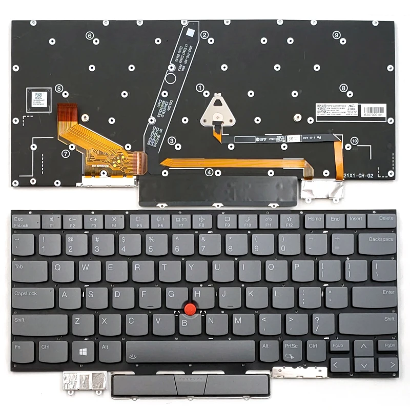 New For Lenovo ThinkPad X1 YOGA 2021 Laptop Keyboard US Black With Backlight Without Frame SN20Z77278
New For Lenovo ThinkPad X1 YOGA 2021 Laptop Keyboard US Black With Backlight Without Frame SN20Z77278