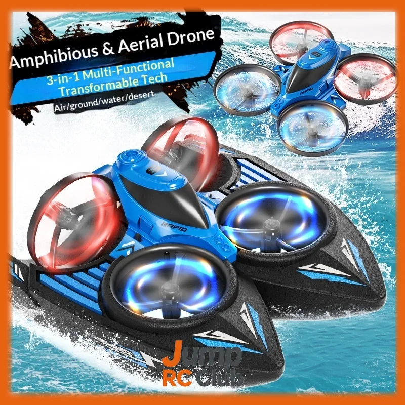 Радиоуправляемый дрон-амфибия 3-в-1: самолет, автомобиль, лодка. Игрушка для мальчиков, детей, студентов. Режимы: суша, вода, воздух. Для дома и улицы. Подарок.
Радиоуправляемый дрон-амфибия 3-в-1: самолет, автомобиль, лодка. Игрушка для мальчиков, детей, студентов. Режимы: суша, вода, воздух. Для дома и улицы. Подарок.