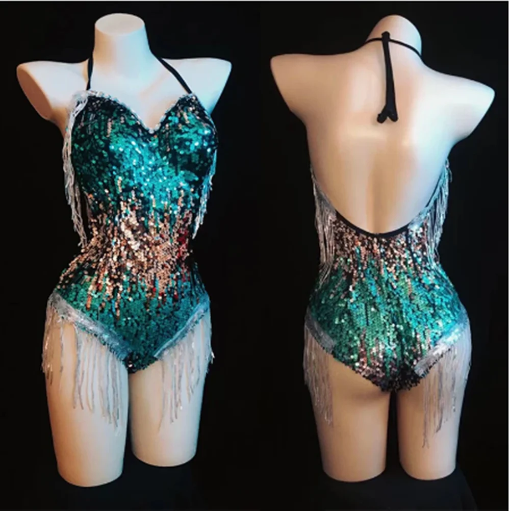 Shiny Sequins Bodysuit Nightclub Pole Dance Costume Rave Outfit Tassel Gogo Show Jumpsuit Singer Dancer Stage Clothes
Shiny Sequins Bodysuit Nightclub Pole Dance Costume Rave Outfit Tassel Gogo Show Jumpsuit Singer Dancer Stage Clothes