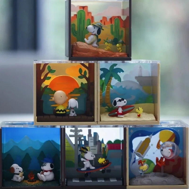 Re-Ment Snoopy Scenery Box, оригинальные конфеты, игрушки, фигурка астронавта, модный орнамент, индивидуальный игровой подарок на складе 
Re-Ment Snoopy Scenery Box, оригинальные конфеты, игрушки, фигурка астронавта, модный орнамент, индивидуальный игровой подарок на складе