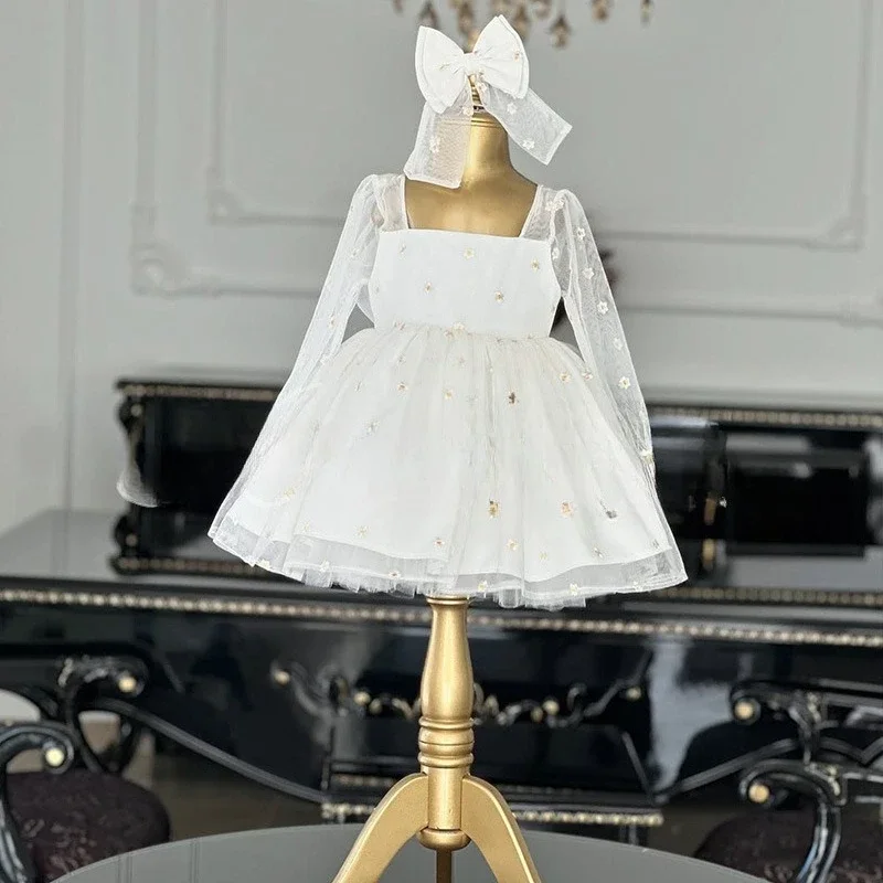 2025 Matching Party Dress Girls Princess Gown New First Birthday Outfit Formal Event One Year Old Baptism Clothing
2025 Matching Party Dress Girls Princess Gown New First Birthday Outfit Formal Event One Year Old Baptism Clothing