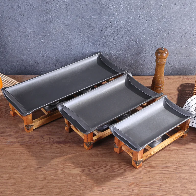 Non-stick baking pan Rectangle commercial barbecue grilled fish pan Bamboo pottery board
Non-stick baking pan Rectangle commercial barbecue grilled fish pan Bamboo pottery board