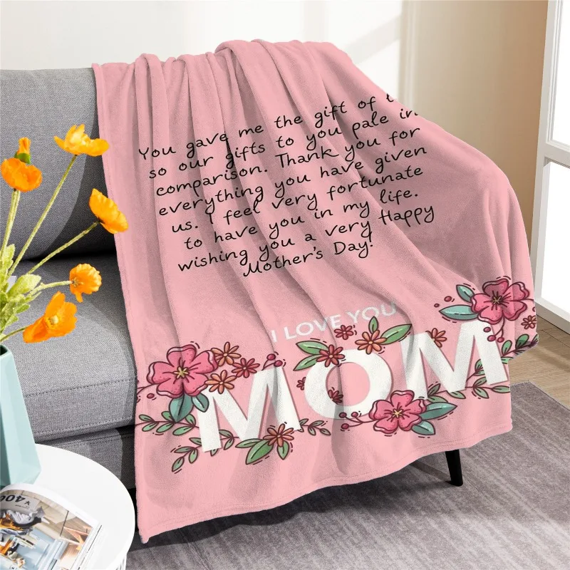 Mother's Day Letters digital-printed polyester Bedroom velvet flannel soft sofa cover blanket Fleece soft sofa cover blankets
Mother's Day Letters digital-printed polyester Bedroom velvet flannel soft sofa cover blanket Fleece soft sofa cover blankets