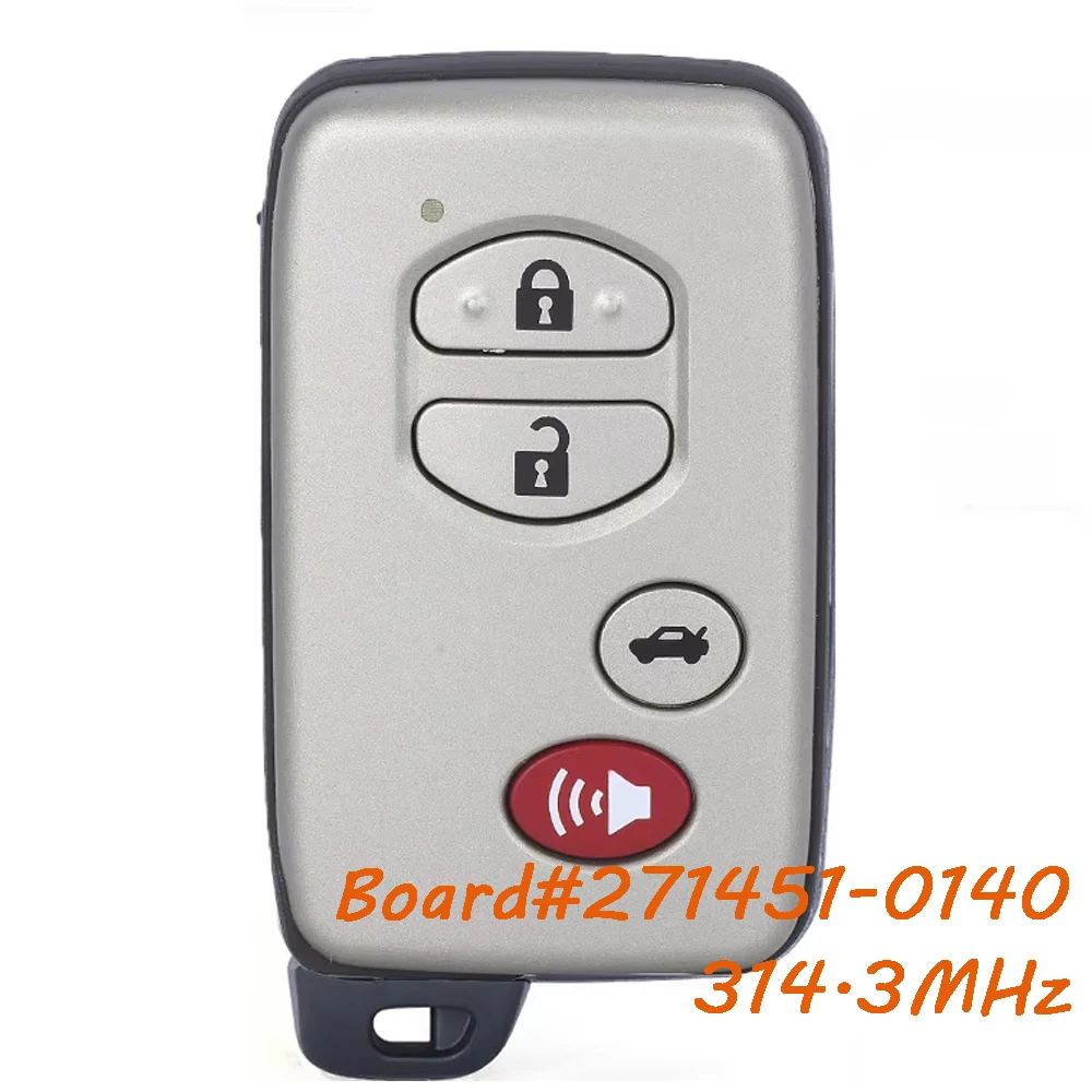 KEYECU 271451-0140 314,3 МГц дистанционный брелок для Toyota Avalon Camry 2007 2008 2009 HYQ14AAB 89904-06041 89904-33181
KEYECU 271451-0140 314,3 МГц дистанционный брелок для Toyota Avalon Camry 2007 2008 2009 HYQ14AAB 89904-06041 89904-33181