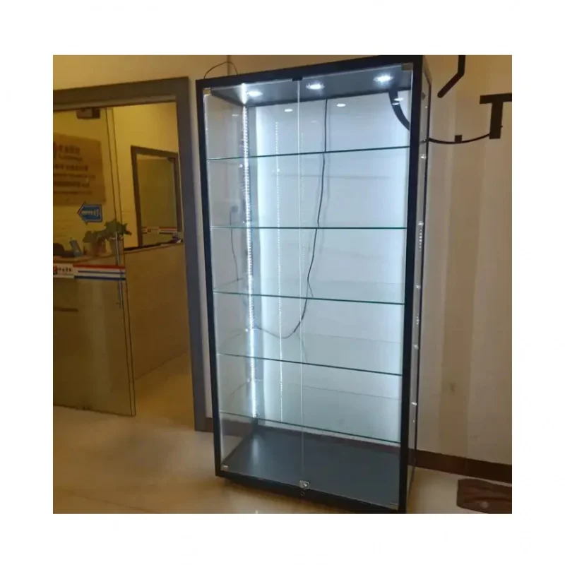 Custom. grocery store glass showcase with LED strip lights smoke shop wall vitrine display cabinet retail store showcase display
Custom. grocery store glass showcase with LED strip lights smoke shop wall vitrine display cabinet retail store showcase display