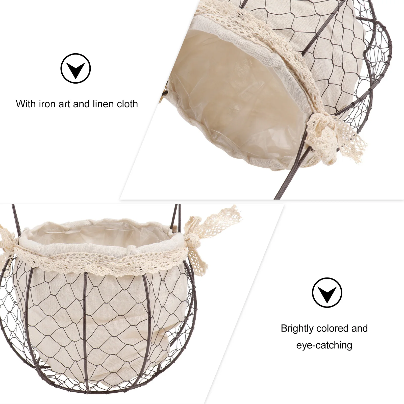 1Pcs Countryside Iron Flower Basket Retro Style Rustic Multifunctional Flowerpot Container for Home Garden Decoration Storage
1Pcs Countryside Iron Flower Basket Retro Style Rustic Multifunctional Flowerpot Container for Home Garden Decoration Storage