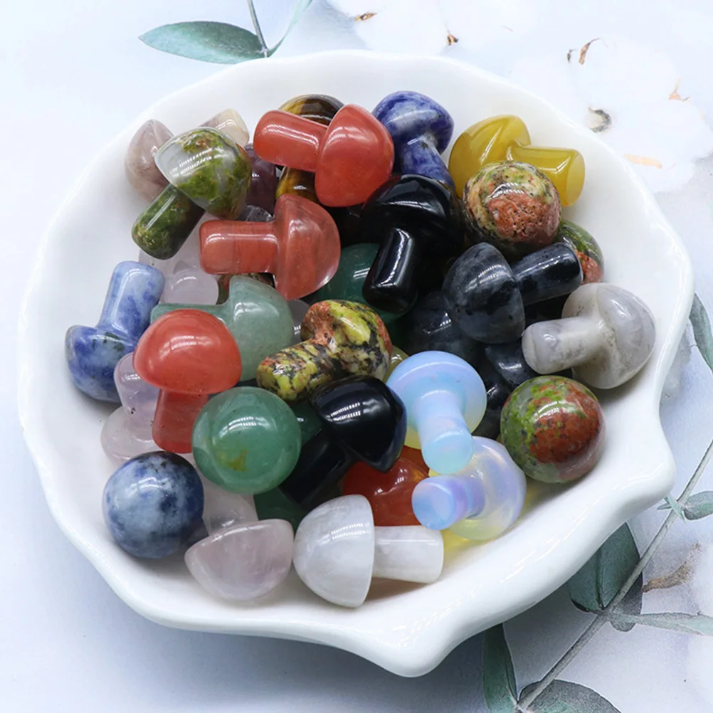 5 Pcs Small Mushroom Ornament Mushrooms Crystal Stone Decor Mini Adorn Agate Jade Terrarium Decorative Crystals 
5 Pcs Small Mushroom Ornament Mushrooms Crystal Stone Decor Mini Adorn Agate Jade Terrarium Decorative Crystals