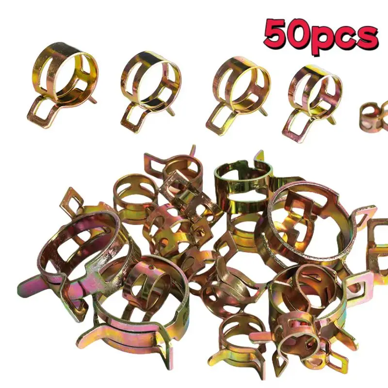 50 Pcs Fastener 5mm 6mm 7mm 8mm 9mm Spring Clip Fuel Water Line Hose Pipe Air Tube Clamps Fuel Water Tube Clamps Fastener
50 Pcs Fastener 5mm 6mm 7mm 8mm 9mm Spring Clip Fuel Water Line Hose Pipe Air Tube Clamps Fuel Water Tube Clamps Fastener