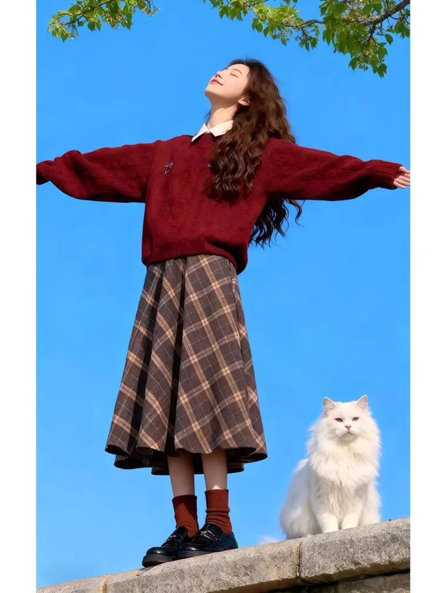 High Waist Plaid Skirt for plus Size Women Pear ape Body Hip Concealing A-Line Skirt Spring 2026 Commute Sle
High Waist Plaid Skirt for plus Size Women Pear ape Body Hip Concealing A-Line Skirt Spring 2026 Commute Sle