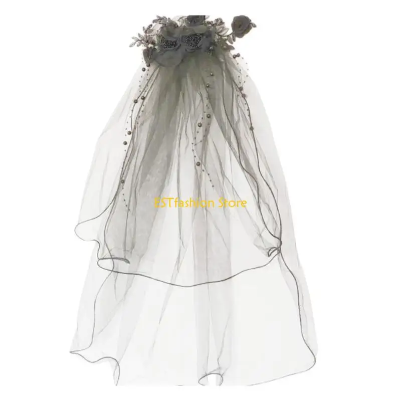 Y5GC Flower Bowknot Mesh Tulle Short Party Wedding Veil Lolitas Head Veil Gothic Veil
Y5GC Flower Bowknot Mesh Tulle Short Party Wedding Veil Lolitas Head Veil Gothic Veil