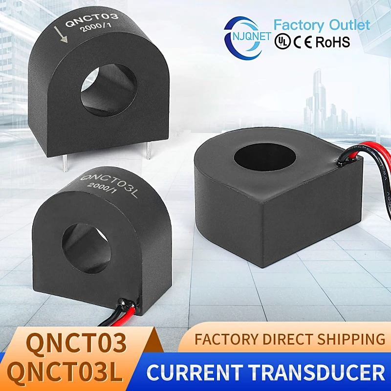 QNCT03 Current Transformer Miniature Precision 50A 25mA 100A 50mA 100A20mA 100A/33.3mA 1:2000 1:4000 Current Transducer Sensor
QNCT03 Current Transformer Miniature Precision 50A 25mA 100A 50mA 100A20mA 100A/33.3mA 1:2000 1:4000 Current Transducer Sensor