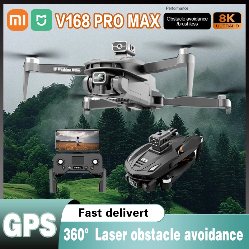 Xiaomi Mijia V168 GPS Drone 8K Professional Dual-Camera 5G WIFI Foldable RC Quadcopter Brushless Motor Avoidance Drone Toy Gift
Xiaomi Mijia V168 GPS Drone 8K Professional Dual-Camera 5G WIFI Foldable RC Quadcopter Brushless Motor Avoidance Drone Toy Gift