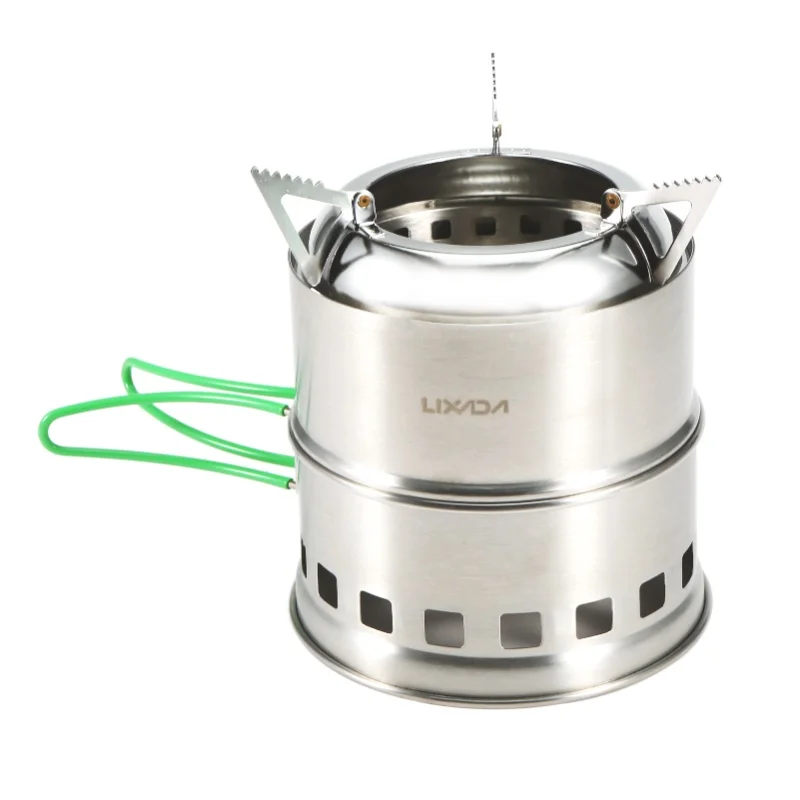 Lixada Folding Stainless Steel Camping Stove Portable Outdoor Wood Burning Stove With Foldable Handles And Alcohol Tray For
Lixada Folding Stainless Steel Camping Stove Portable Outdoor Wood Burning Stove With Foldable Handles And Alcohol Tray For