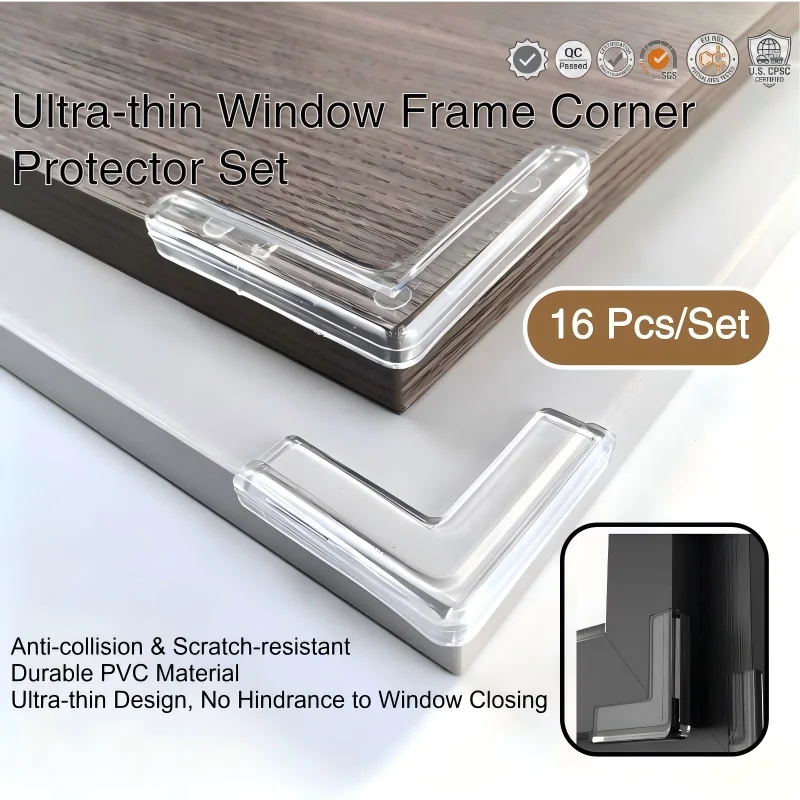 16Pcs Clear Invisible Ultra-Thin PVC Window Corner Guards, Baby Safety Bumpers for Windows & All Sharp Furniture Corners
16Pcs Clear Invisible Ultra-Thin PVC Window Corner Guards, Baby Safety Bumpers for Windows & All Sharp Furniture Corners