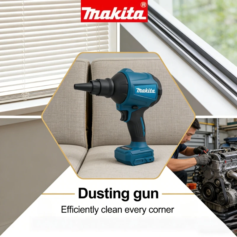 Makita 18V DAS180 High-Power Air Duster - Professional Dust Removal Gun for Narrow Spaces Power Tool(bare unit)
Makita 18V DAS180 High-Power Air Duster - Professional Dust Removal Gun for Narrow Spaces Power Tool(bare unit)