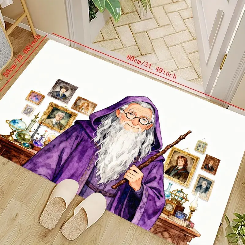 1PC Enchanting Old Wizard Magic Floor Mat, 50x80cm (19.68x31.49inch) Whimsical Bearded Sorcerer Area Rug, Fantasy Themed Art Pri
1PC Enchanting Old Wizard Magic Floor Mat, 50x80cm (19.68x31.49inch) Whimsical Bearded Sorcerer Area Rug, Fantasy Themed Art Pri