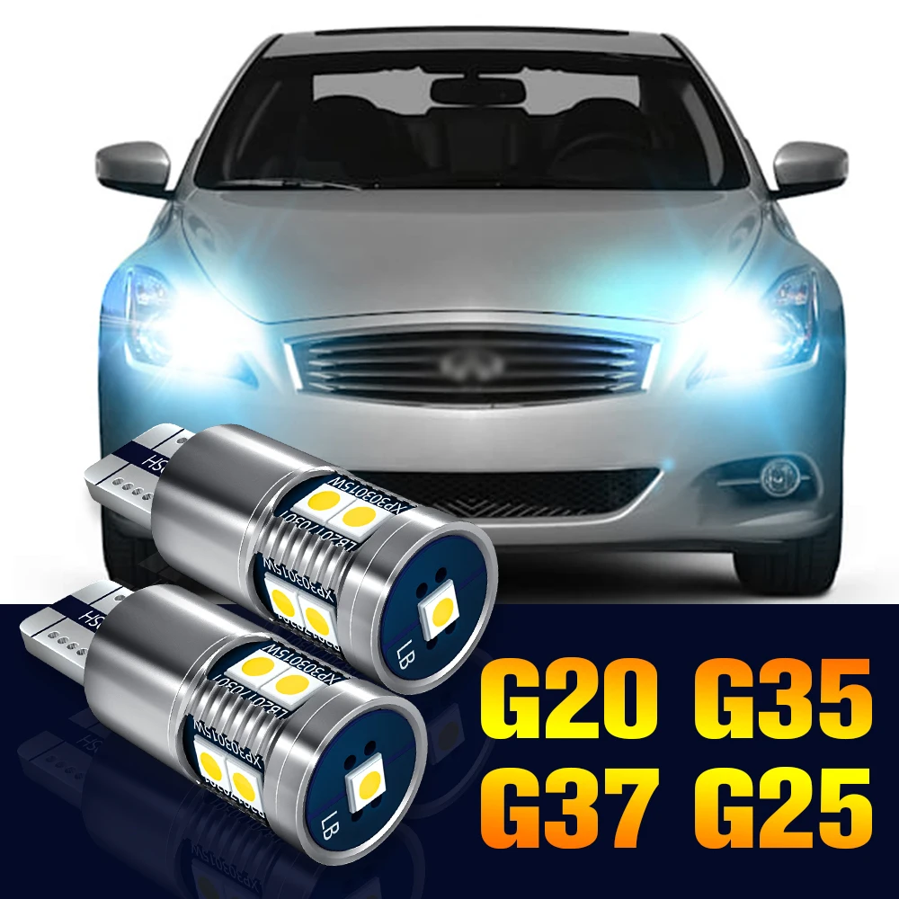 2pcs LED Clearance Light Bulb Parking Lamp For Infiniti G20 G35 G37 G25 1999-2013 2006 2007 2008 2009 2010 2011 2012 Accessories
2pcs LED Clearance Light Bulb Parking Lamp For Infiniti G20 G35 G37 G25 1999-2013 2006 2007 2008 2009 2010 2011 2012 Accessories