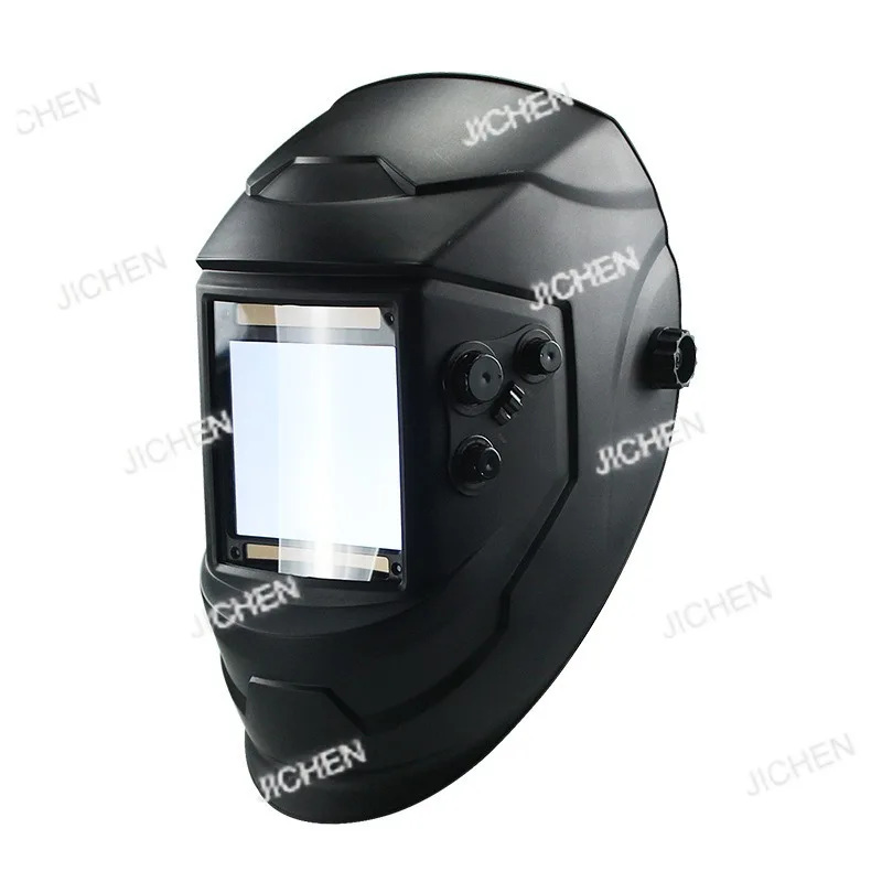 Large window 4 sensors External adjustment 5-13 Solar automatic variable light Welding cap Large screen mask Helmet
Large window 4 sensors External adjustment 5-13 Solar automatic variable light Welding cap Large screen mask Helmet