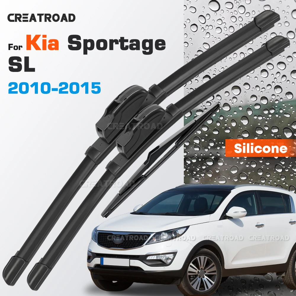 Silicone Wiper Blades Fit For KIA Sportage SL 2010-2015 Coated Silent HD Wear-Resistant Car Windshield Wipers 24"+18"+12"
Silicone Wiper Blades Fit For KIA Sportage SL 2010-2015 Coated Silent HD Wear-Resistant Car Windshield Wipers 24"+18"+12"