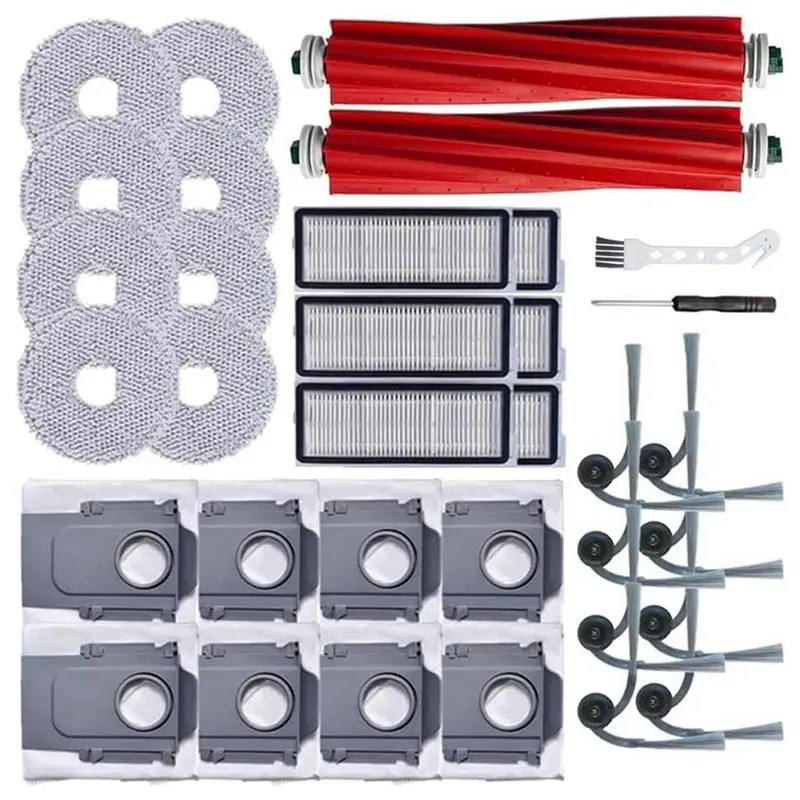 CKFAM-Main Side Brushes Hepa Filter Mop Cloth Dust Bags For Roborock QV 35A, QV 35S, QR 798, QR 598 Vacuum Parts
CKFAM-Main Side Brushes Hepa Filter Mop Cloth Dust Bags For Roborock QV 35A, QV 35S, QR 798, QR 598 Vacuum Parts