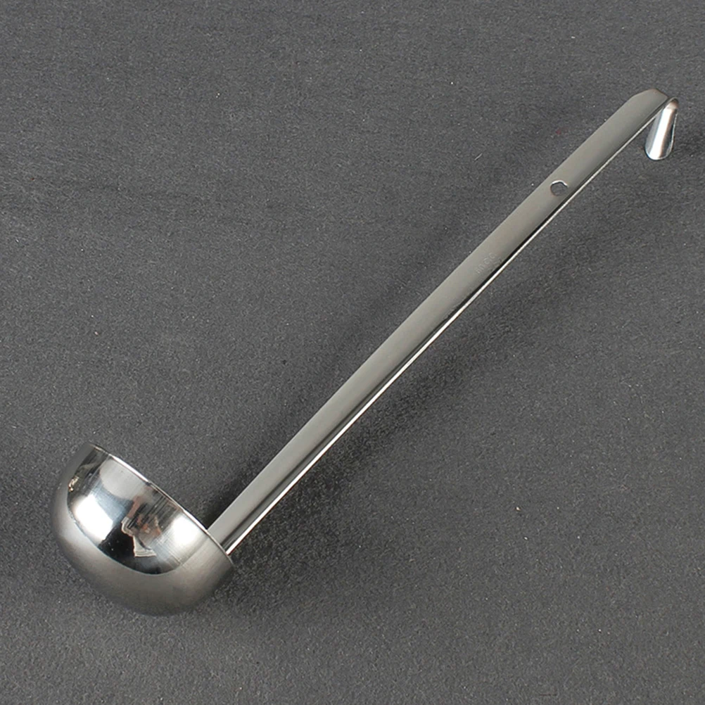 Long Handle Ounce Spoon Stainless Steel Kitchen Tool Soup Sauce Gravy Stew Measuring Spoon Practical Non Deform Break
Long Handle Ounce Spoon Stainless Steel Kitchen Tool Soup Sauce Gravy Stew Measuring Spoon Practical Non Deform Break