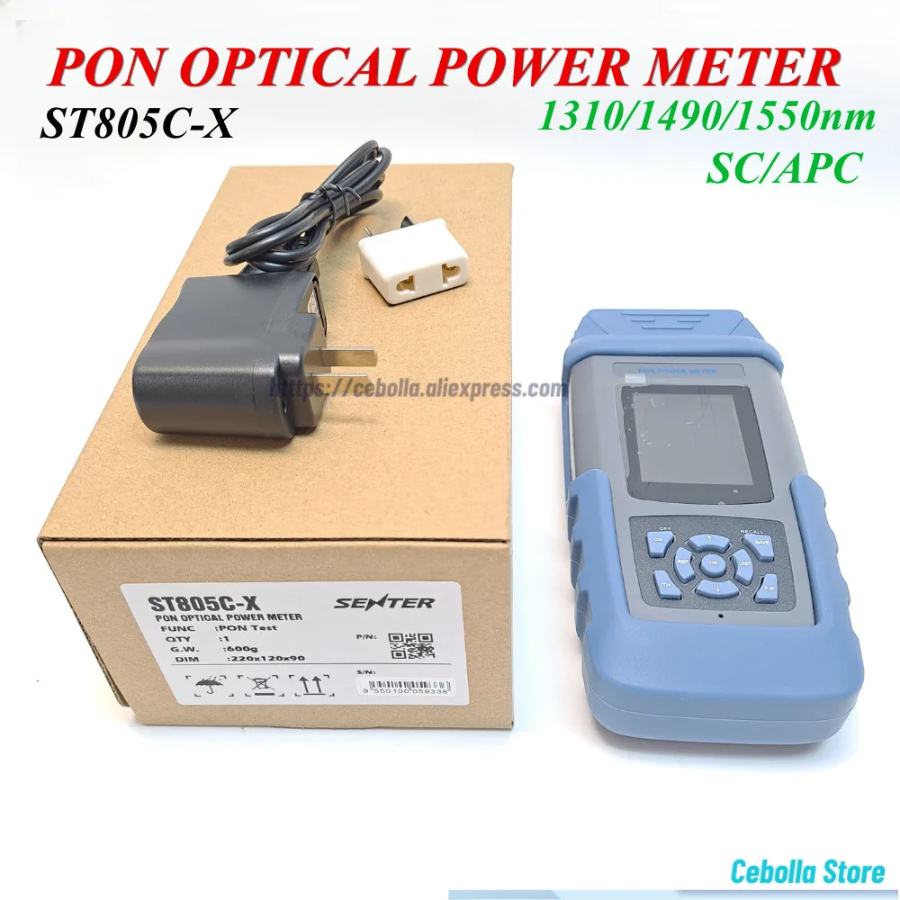 Измеритель мощности оптического волокна SENTER GPON EPON XPON PON ST805C-X 1310/1490/1550 нм SC/APC для строительных работ по оптоволокну
Измеритель мощности оптического волокна SENTER GPON EPON XPON PON ST805C-X 1310/1490/1550 нм SC/APC для строительных работ по оптоволокну
