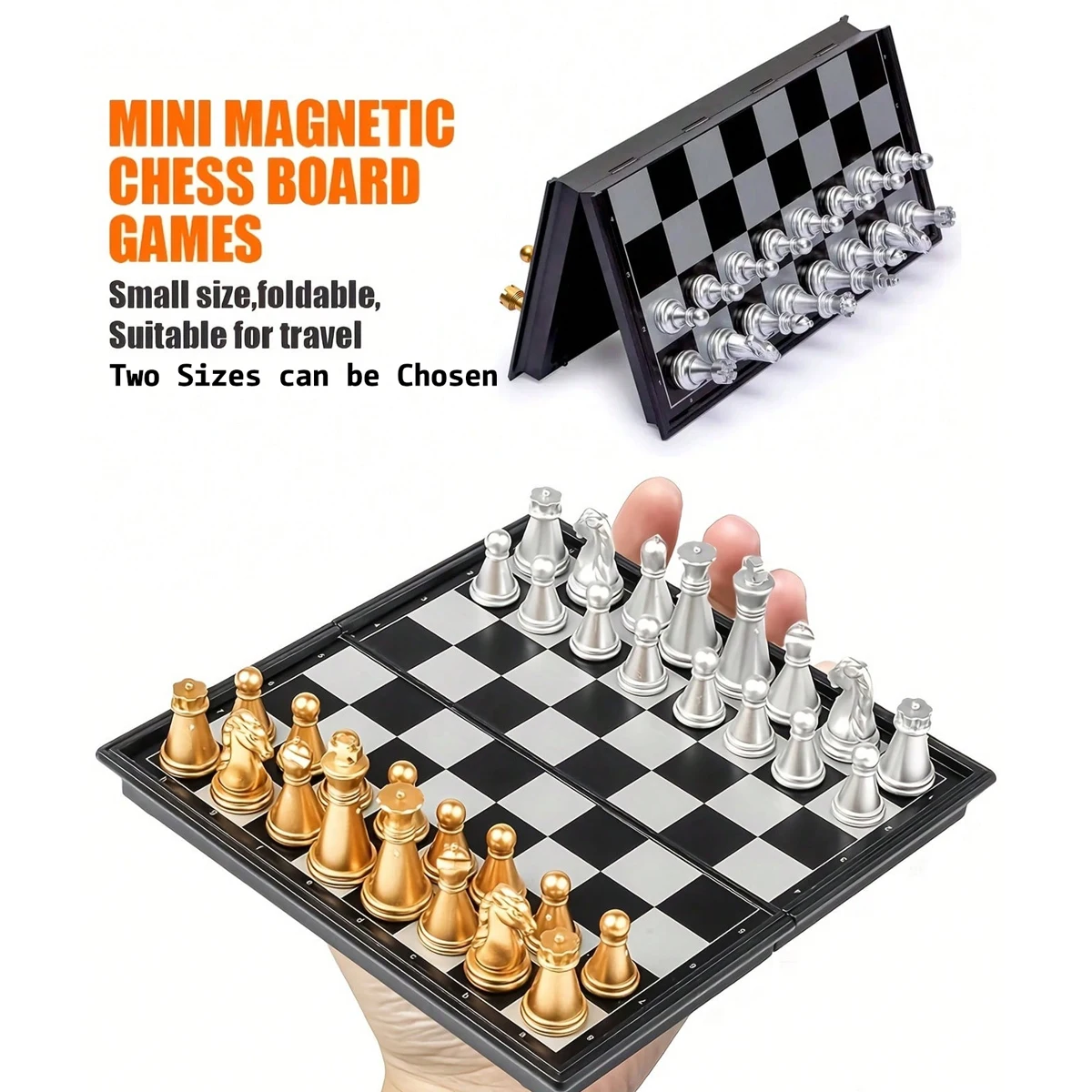 Magnetic Chess Set, Perfect for Training, Luxury Gold & Silver Set, Folding Board, Portable Travel Chess Board Game Sets
Magnetic Chess Set, Perfect for Training, Luxury Gold & Silver Set, Folding Board, Portable Travel Chess Board Game Sets