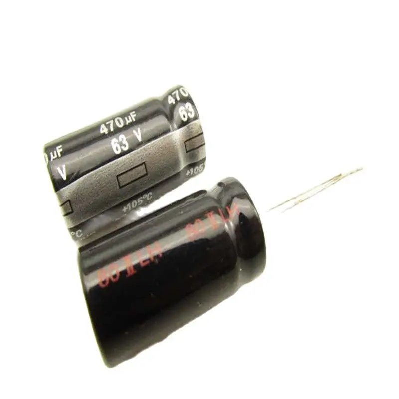 New 63V470UF aluminum electrolytic capacitor 470UF/63V Black King Kong original volume 13*25mm feet
New 63V470UF aluminum electrolytic capacitor 470UF/63V Black King Kong original volume 13*25mm feet