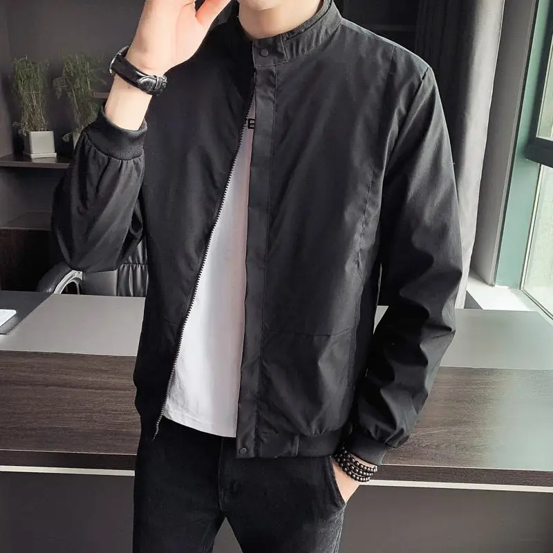 Casual Mens Bomber Jacket Solid Fashion Outdoor Windbreaker High Quality Male Baseball Jackets 2024 New Men's Business Coat E260
Casual Mens Bomber Jacket Solid Fashion Outdoor Windbreaker High Quality Male Baseball Jackets 2024 New Men's Business Coat E260